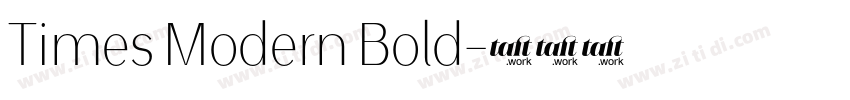Times Modern Bold字体转换